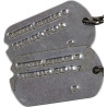 Plaques d'identité, Dog Tags, S/Sgt. Orville Downey, Hq. Co., 1st Bn., 517th PRCT, Provence, 1944