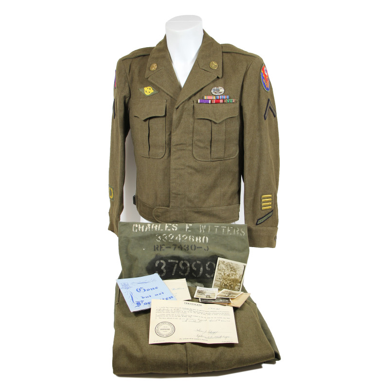 Grouping, Pfc. Charles Witters, Medic, 120th Inf. Regt., 30th Infantry Division, WIA, ETO