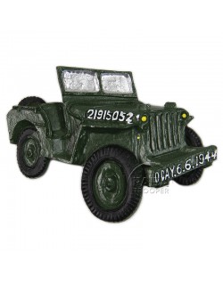 Magnet, D-Day, Jeep, resin