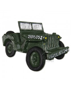 Magnet, D-Day, Jeep, résine