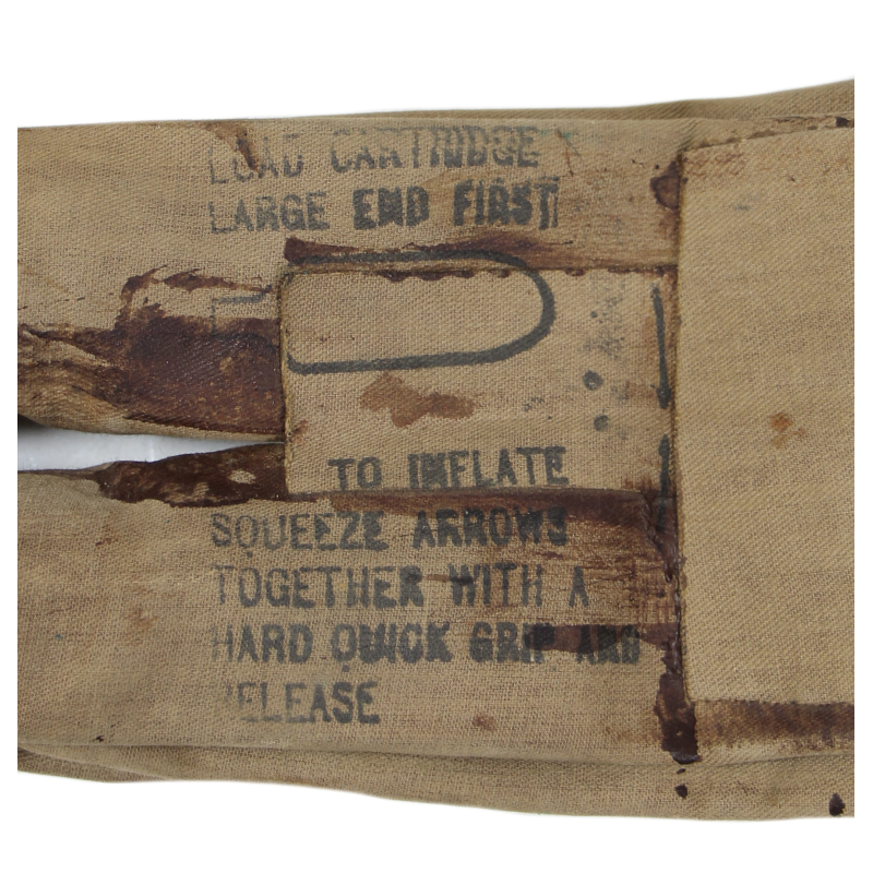 Bouée de débarquement, M-1926, US Navy, trois boutons pression, U.S. RUBBER CO. 1943