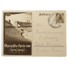 Postcard and Commemorative Badge, Visitor's, Olympic Games, Berlin, 1936