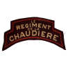 Shoulder Title, Le Régiment de la Chaudière, Normandy, Printed, 1st Type
