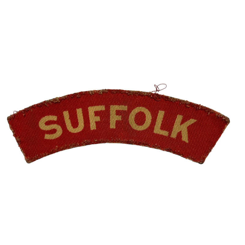 Titre d'épaule, The Suffolk Regiment, D-Day, Imrprimé