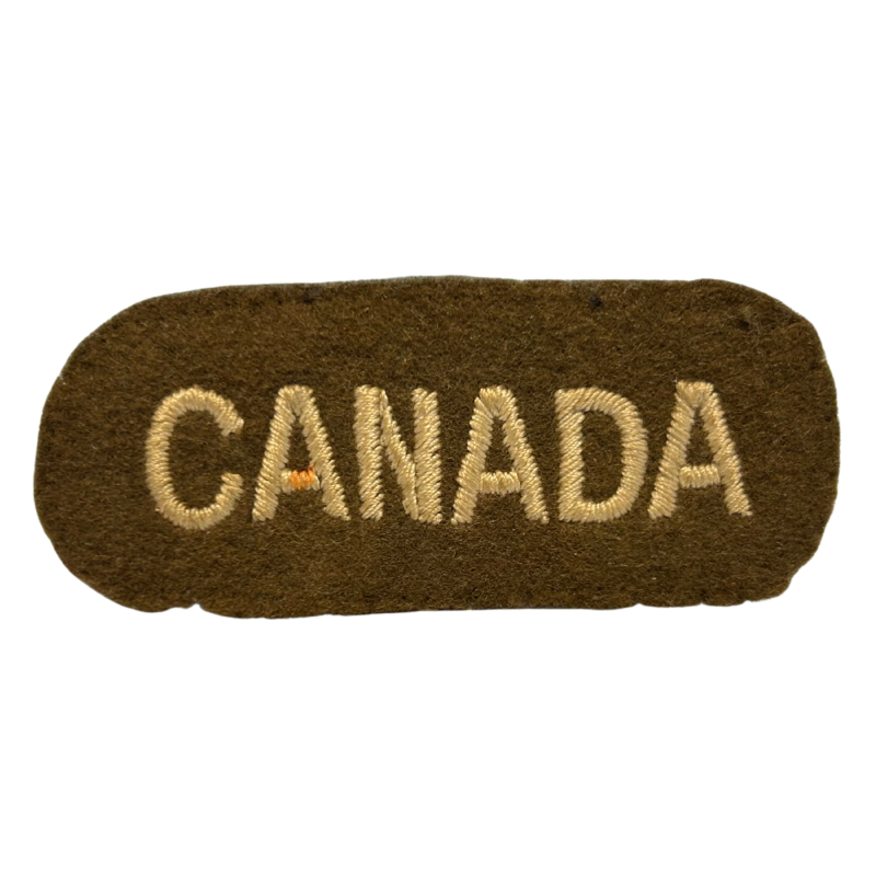 Title, Canada, brodé