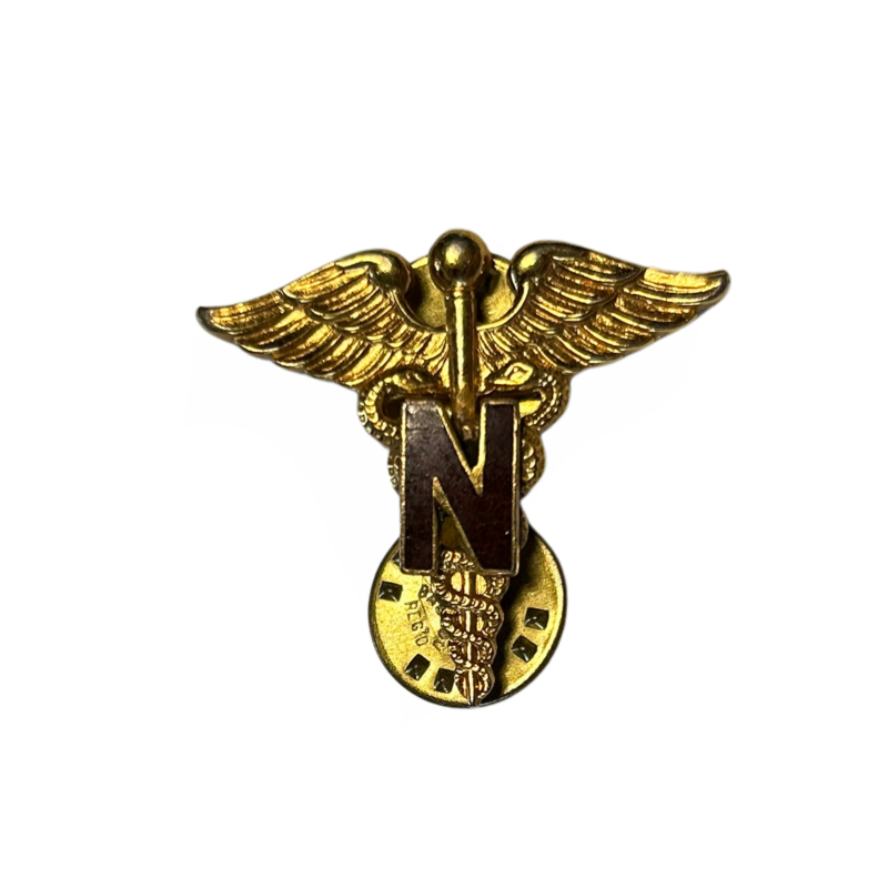 Insigne de col officier, US Army Nurse Corps, "N" Brun