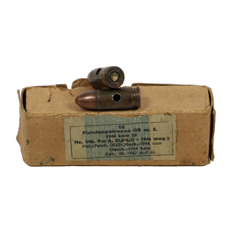 Box, Cartridge, Pistol, German, 9mm, Normandy, 1941-1944