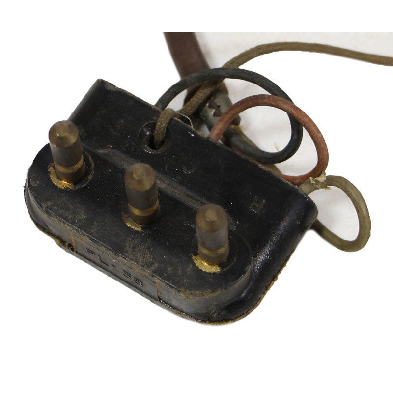 Combiné-plastron, microphone T-26, US Army, avec écouteurs R-30-D