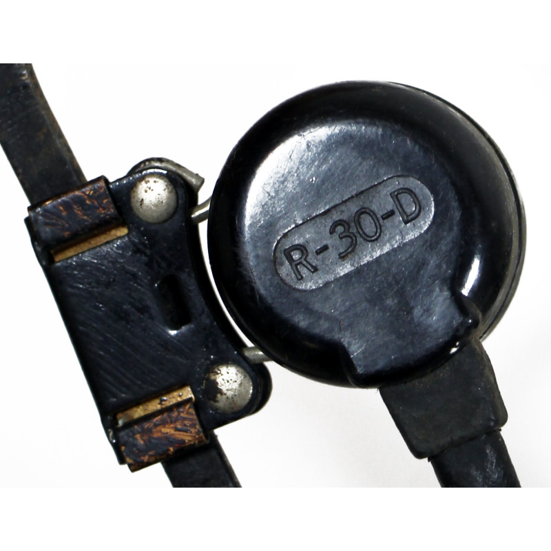 Combiné-plastron, microphone T-26, US Army, avec écouteurs R-30-D