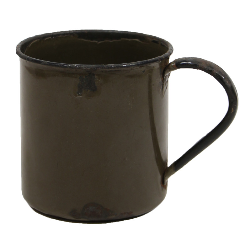 Mug, Enamel, Brown, British, ANGLO /I\ 1945