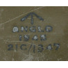 Mug, Enamel, Brown, British, ANGLO /I\ 1945