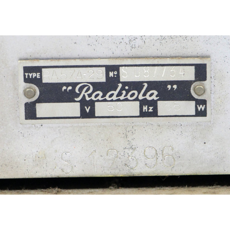 Radio, TSF, French, Radiola, Model RA 57 A, 1937