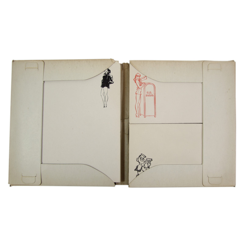 Stationary Kit, Servicemen, US Army, Illustrated Paper & Envelopes