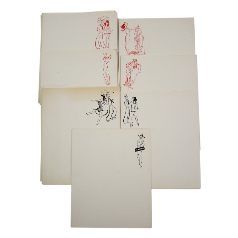 Stationary Kit, Servicemen, US Army, papier à lettre & enveloppes