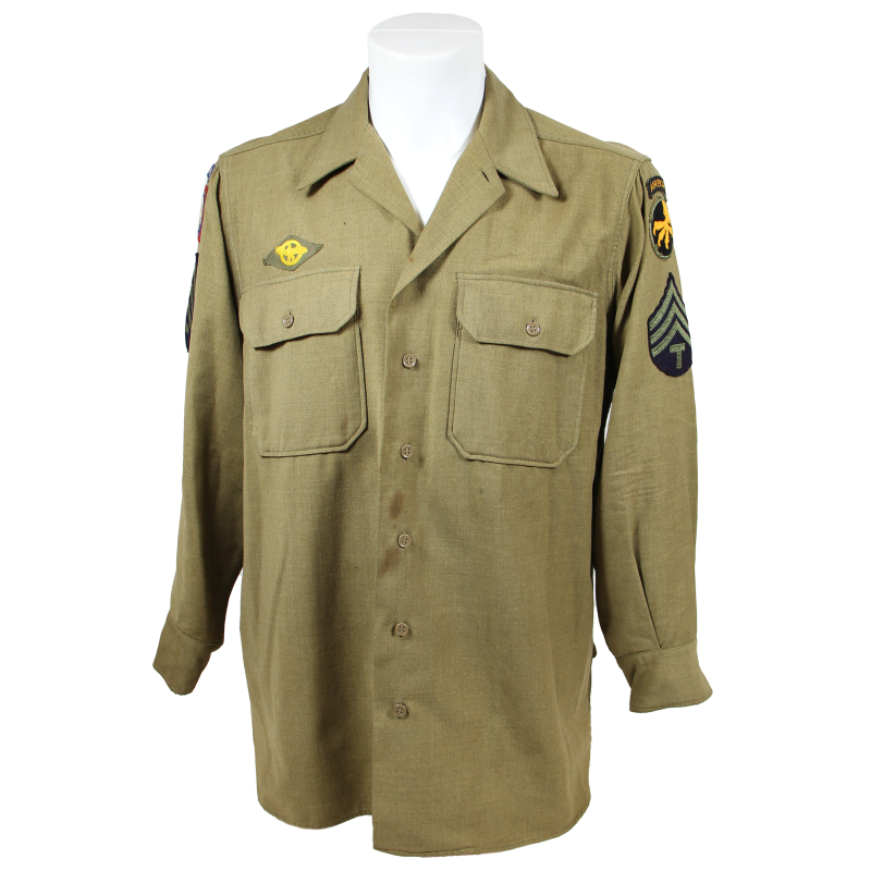 Shirt, Wool, T/4, 507th PIR, 82nd/17th Airborne Division