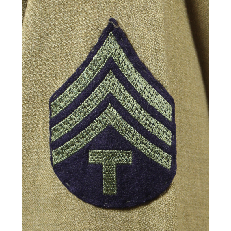 Chemise moutarde, T/4, 507th PIR, 82nd/17th Airborne Division