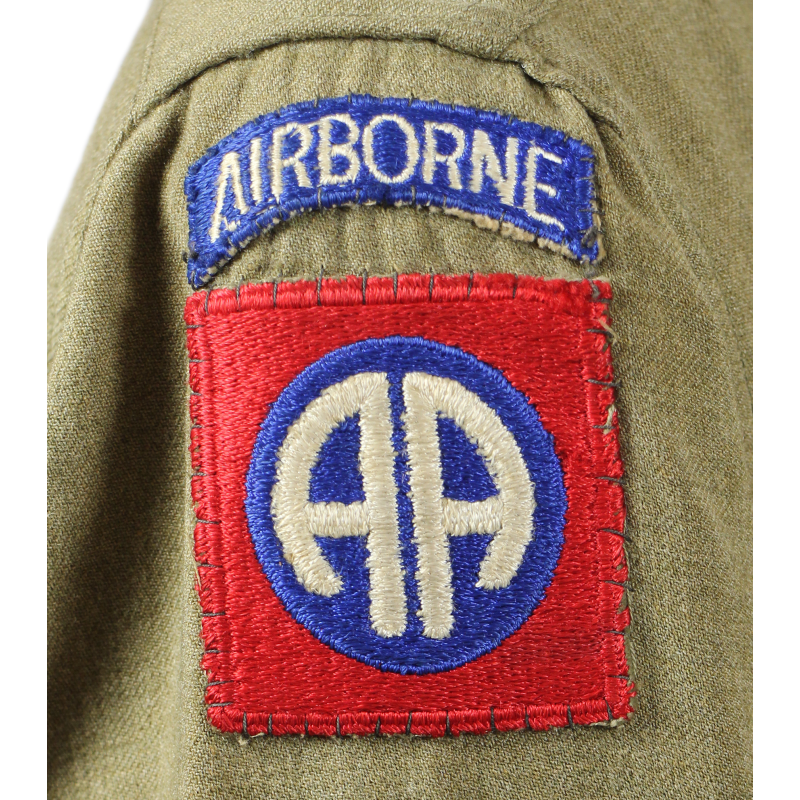 Chemise moutarde, T/4, 507th PIR, 82nd/17th Airborne Division