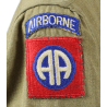 Chemise moutarde, T/4, 507th PIR, 82nd/17th Airborne Division
