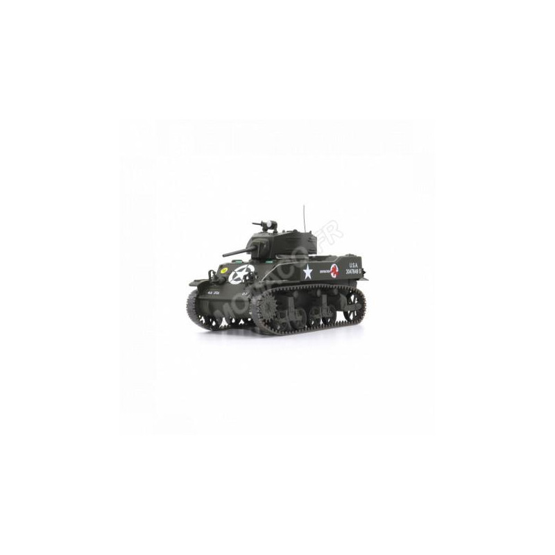 Maquette, TANK LEGER M5A1 37EME BATAILLON DE TANK FRANCE SEPTEMBRE 1944
