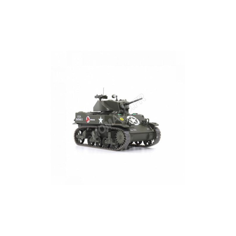 Maquette, TANK LEGER M5A1 37EME BATAILLON DE TANK FRANCE SEPTEMBRE 1944