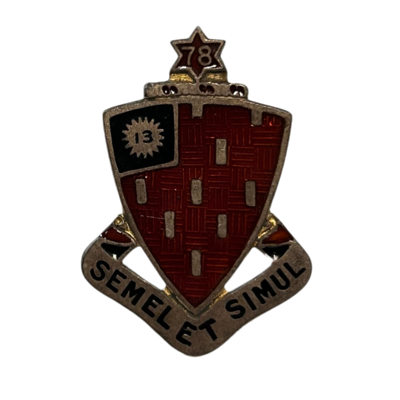 Crest, DUI, 78th Armored Field Art. Bat., 2nd Armored Division, Normandy, Ardennes