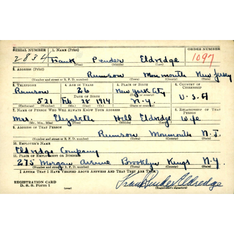 Grouping, Lt. Frank Eldredge, US Navy & RNVR, LST-287, D-Day, Gold Beach