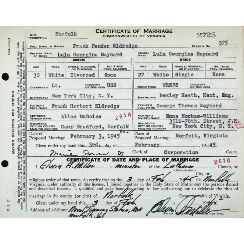 Grouping, Lt. Frank Eldredge, US Navy & RNVR, LST-287, D-Day, Gold Beach