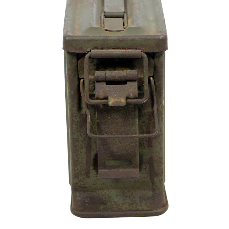 Belt, Ammunition, .30 Caliber, Browning M1919A4 Machine Gun, in Tin Box, REEVES