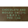 Tin, Chocolate and Boiled Sweets, British, January 1944