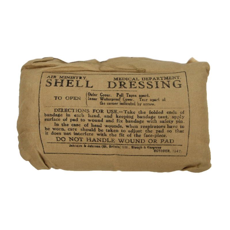 Shell Dressing, British, Air Ministry, Johnson & Johnson (Gt. Britain), Ltd., October 1942