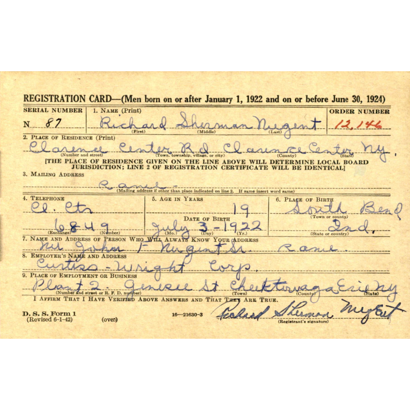 Blouson M-1941, 44R, 1941, T/4 Richard Nugent, 44th Evacuation Hospital, ETO