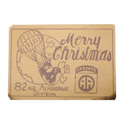 Carte de vœux, Merry Christmas, 82nd Airborne Division