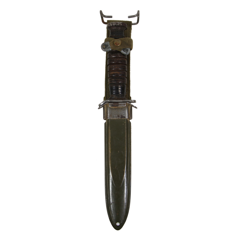 Knife, Trench, USM3, UTICA on Blade, with Scabbard, USM8
