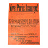 Poster, Vive Paris Insurgé ! Parti Communiste Français, August 1944