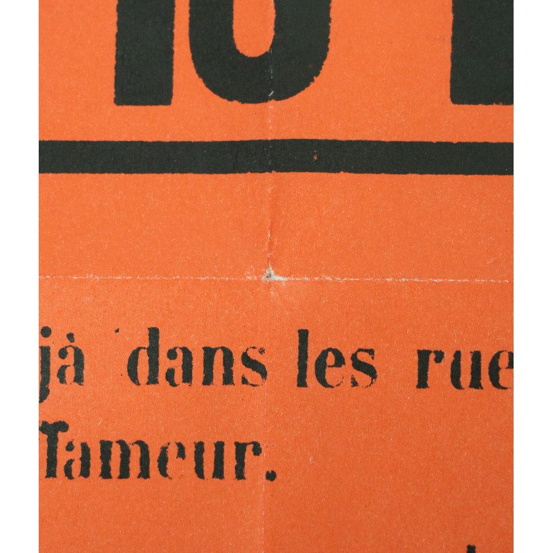 Affiche, Vive Paris Insurgé ! Parti Communiste Français, août 1944