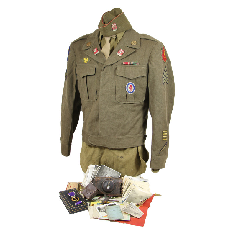 Grouping, Sgt. Ralph Schroer, 348th Combat Engineer Bn., 5th ESB, D-Day, Omaha Beach, ETO