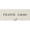 Map, British, ARGENTAN, Normandy, 1943, 2nd Free French Armored Division