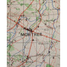 Carte britannique, ARGENTAN, Normandie, 1943, 2e Division blindée française