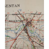 Carte britannique, ARGENTAN, Normandie, 1943, 2e Division blindée française