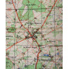 Map, British, ARGENTAN, Normandy, 1943, 2nd Free French Armored Division