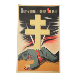 Poster, French, Mouvement de Libération Nationale, 1944