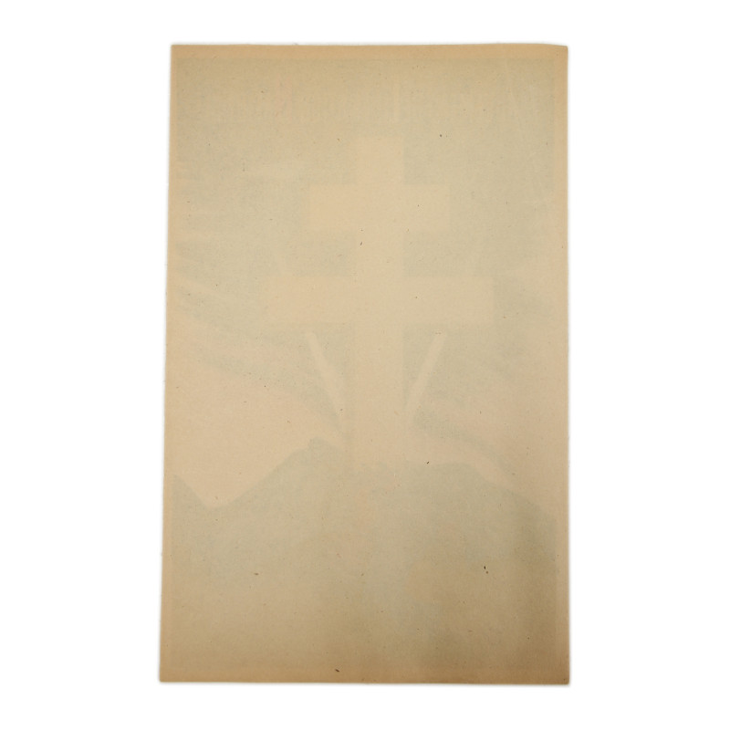 Affichette française, Mouvement de Libération Nationale, 1944, Vichy