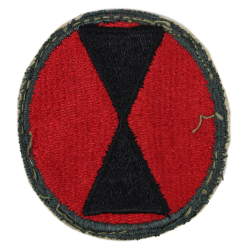 Insigne, 7th Infantry Division, bord vert