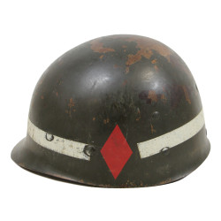 Sous-casque M1 (liner), SEAMAN PAPER CO., 2nd Inf. Regt., 5th Infantry Division