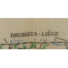 Map, British, BRUSSELS-LIÈGE, 1943