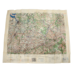 Carte britannique, BRUSSELS-LIÈGE, 1943