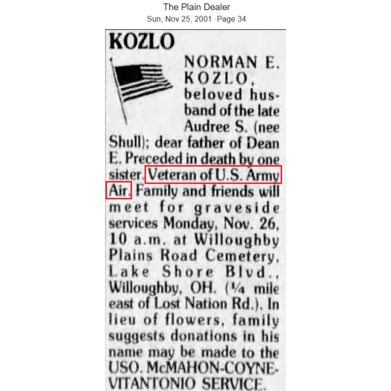 Porte-documents, T/3 Norman Kozloski, 35th Infantry Division, ETO