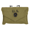 Pouch, First-Aid, M-1942, B.A.B. CO. 1943, with Packet, First-Aid, Carlisle