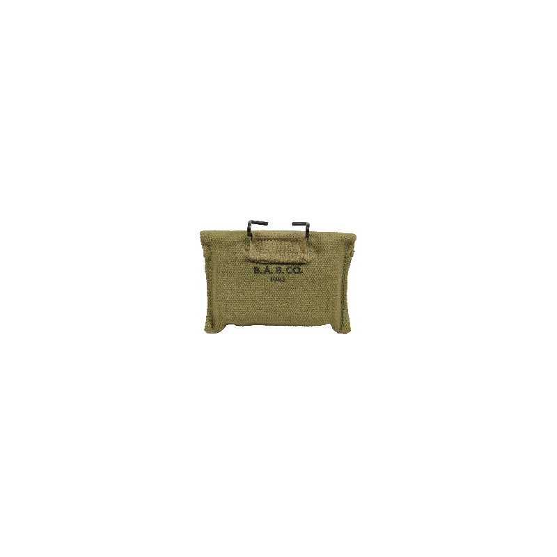 Pochette à pansement M-1942, B.A.B. CO. 1943, avec pansement Carlisle