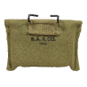 Pouch, First-Aid, M-1942, B.A.B. CO. 1943, with Packet, First-Aid, Carlisle